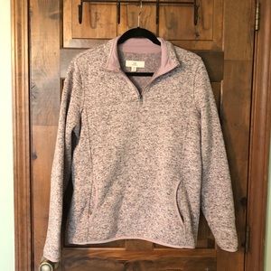 Thread & Supply Pink Quarter Zip